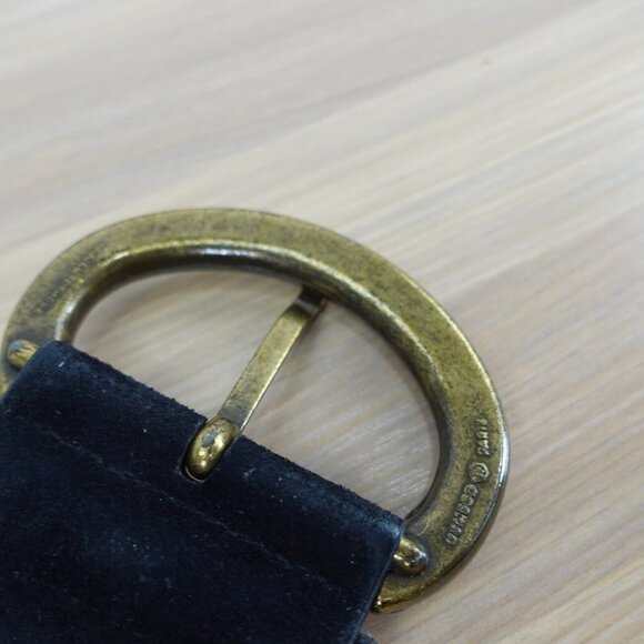 VINTAGE Braided Belt Womens Small Leather Chunky Waist Dress Suede 90s USA OMEGA - Picture 14 of 16